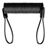 Cable recordatorio de bloqueo de motocicleta – Cable de seguridad de doble anillo para candado, cable de recordatorio de bloqueo de disco, cable de alarma para disco de freno de moto bicicleta