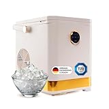 STARKFELD Ice Maker – Máquina de cubitos de hielo de lujo, 15 kg de hielo en 24 horas, autolimpieza y libre de gérmenes, depósito de agua de 1,5 l, hielo en 6 minutos, 2 tamaños de hielo, compacta y