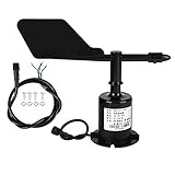 0-10V 8 Direcciones de Indicación Sensor de Velocidad del Viento, Salida de Señal Ambiental Sensor de Velocidad del Viento de Policarbonato Anemómetro Sensor de Velocidad del