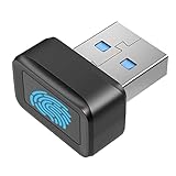 Mini Lector de Huellas Dactilares USB, Escáner Biométrico de Coincidencia Rápida Táctil de 360°, para Escáner de Huellas Dactilares Hello, hasta 10 Huellas Dactilares,