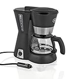 Camp 4 Cafetera 12V 170W 600ml Negro para camping, coche, barco