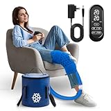 GALINAND Máquina de terapia de frío, máquina de hielo para el cuidado de la rodilla después de la cirugía, equipo de recuperación de reemplazo de rodilla, paquete de ayudas, sistema de crioterapia con