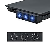 Mcbazel Control de temperatura automático externo inteligente Enfriador de ventilador de 3 ventiladores para consola de juegos Slim PS4 (NO para PS4 o PS4 Pro)