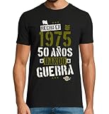 Camisetas Regalo 50 Cumpleaños Hombre - Camiseta 50 Años Hombre - Camiseta 1975 - Camiseta Graciosa Regalo Cumple - Regalos Originales Hombre 50 años - Ideas Para Cumpleaños 50 Aniversario