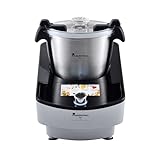 MasterPRO BY CARLO CRACCO - Robot de Cocina 1000W 3.5L - 12 Programas - Control Táctil LED - Multifunción con Accesorios Completos - Incluye Función Vapor
