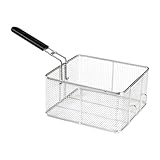 Cesta para freír acero inoxidable para barbacoa, restaurante, hogar, estilo E, 11 L