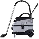 Werku WK401450, Aspirador Seco Húmedo, Calidad Profesional, Potencia 1600 W, Depósito 30 L, Sincronización Herramientas Eléctricas 2000 W, Filtro HEPA, Filtro Agua, Filtro Esponja