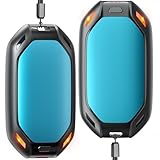 Joltix Calentador de Manos Recargable 2 en 1, Calentador de Manos Portátil, Calefactor a Bateria USB Power Bank,para Actividades al Aire Libre, Pesca, Golf, Camping, Regalos Cálidos(Azul)