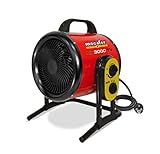 Mecafer Turbo mh3000vt - Calefactor, de aire, para taller (3000 W, máximo 40 m²)