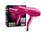 ID Italian Design - Secador Pelo Profesional GTI 2600 Passion Plus Hair Dryer | Potencia 2200W - Motor AC de Alto Rendimiento - 2 Velocidades y 3 Modos de Calor - Color Rosa