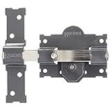 WOLFPACK LINEA PROFESIONAL - Cerrojo b-3 llave y pulsador pasador de 161mm cilindro redondo de 70mm