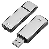 Grabadora de Voz Digital USB, Mini Grabadora de Voz Espia de 8 GB, Grabadora de Voz Pequeña Espía USB para Reuniones, Entrevistas, Conferencias, Clases, con Memoria para Varias Horas de Grabación N3