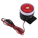Sirenas, DC 12V con cable Mini Horn Siren 110 dB con System de alarma de seguridad para el hogar