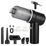 Nuxory Aspirador de Mano, 8000PA 120W Aspirador de Mano sin Cable, Aspiradora Potente 8000PA, Aspiradora Sin Cable Coche, Mini Aspirador Portátil Recargable de Mano para sofá Coche Hogar Oficina