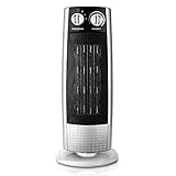 Taurus Atacama P Calefactor cerámico, Termoventilador de torre oscilante, 2 posiciones de calor 1000W/2000W, función ventilador, sistema PTC cerámico, termostato, asa de transporte