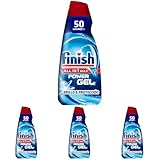 Finish All in 1 Max Power Gel Brillo & Protección Detergente Gel para el Lavavajilla, 50 dosis (Paquete de 4)