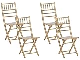 Conjunto de 4 sillas de comedor plegables estilo contemporáneo Machias