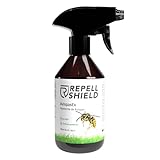 RepellShield Spray Repelente Avispas Eliminar Exterior e Interior - Repelente Avispas Piscina, Jardín, Casa - Alternativa al Veneno Insecticida Avispas y al Mata Avispas Exterior, 250ml