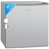 Bomann Freezerbox 31L Contenido útil | Congelador pequeño con rejilla | tope de puerta intercambiable y control de temperatura continuo | Mini congelador con 4 estrellas | GB 341.1 inox