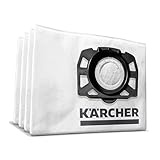 Kärcher Original Bolsa de Filtro de Fieltro KFI 357, Triple Capa, Resistente, Robusta para Aspiradoras en Seco y Húmedo WD y Lava-aspiradoras SE, 4 unidades (2.863-314.0)