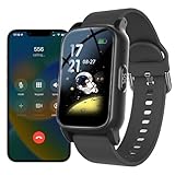 Reloj Localizador GPS Ancianos Pulsera Avisador Personas Mayores Largo Alcance, Reloj Inteligente con Detección Caídas, SOS Smartwatch para Personas Mayores,Black