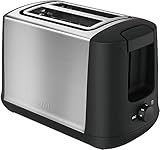 Tefal TT340830 2slice(s) 850W Negro, Acero inoxidable - Tostador (2 rebanada(s), Negro, Acero inoxidable, Acero inoxidable, Botones, Giratorio, 850 W)