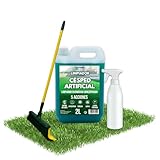 PLANTAWA Pack Limpiador Césped Artificial 2L + Cepillo con Mango + Pulverizador | Limpia Césped Artificial y Setos | Limpieza Profunda y Aroma Fresco para Jardines y Terrazas