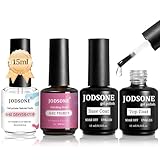 JODSONE 15ML Deshidratador de Uñas Primer base y top coat semipermanente Superficie Brillante Secado Rápido Duradero En Casa DIY Nail Salon Girl Gift keep Nail Art Design Larga Duración