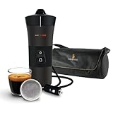 Handpresso – Cafetera 12v Handcoffee Auto Set 21002 | cafetera 12v para coche con bolsa y taza - funciona con monodosis de café Senseo|cafetera portatil viaje - cafetera para coche - para camping-car