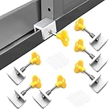 JEAL23 Pack 6 PCS Cierre Ventana Corredera | Cerradura Puerta Corredera de Aluminio | Seguridad Ventanas Niños
