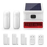 Alarma con Sirena Solar para Exteriores, Impermeable, 433 MHz, Sistema de intrusión con Sensor de Movimiento PIR, Sensor de Puerta/Ventana, Mando a Distancia (Kit de 8 Unidades)