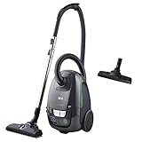 AEG VX8-2-ÖKO Aspiradora de Trineo Con Bolsa, 600W de Potencia, Gran Filtración, Radio de acción de 12m, Silencioso, 64dB de Ruido, Cepillo Parquet pro y Herramienta 3 en 1, Negro