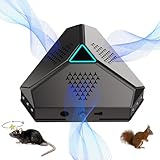 Ultrasónico para Ratas 360 °, Ahuyentador de Ratas, 2025 Repelente de murciélagos, Ardilla y cucaracha ultrasónica, Repelente ultrasónico para Ratones Cucarachas antiplagas enchufables