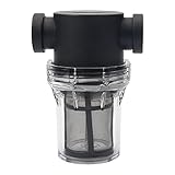 Suerhatcon Pipeline Filter 1/2' Filtro de bomba de agua con 100 malla de acero inoxidable, filtro de malla en línea, bomba de agua para riego de jardín..