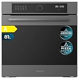 Cecotec Horno Integrable Multifunción 60cm Bolero Hexa AF316000 Matt A 3400W, 81L Capacidad, 11 Funciones con Airfryer Master, Pizza Master, Steam Asisst, Steam EasyClean, 3D Cooking, Defrost