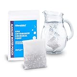 Bolsa de filtro de agua alcalina portátil, sistema de filtración de agua rica en hidrógeno alcalino para botella, jarra, recipiente, pH alto 9 + bolsa de filtro de agua para botella de agua de larga