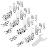 youtu 4pcs Cerradura para buzón o taquilla, Cerrojo de Seguridad para Puerta de Armario, buzón, cajón, taquillas (25mm)