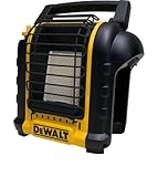DEWALT DXH8BX - Calefactor portátil (1,15/2,4 kw, se conecta directamente a un cartucho de gas de 450 gramos, es la solución perfecta para calentar espacios cerrados de hasta 21 m²).