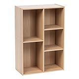 Iris Ohyama, Estante de madera / Cubo de almacenamiento / Librería / Armario de almacenamiento, Facilidad de montaje, Modular, Diseño, Oficina, Casa - Basic Storage Shelf - CX-23C - Marrón claro