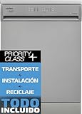 Sauber - Lavavajillas 60 cm Serie 1-DW6103XV - E - 12 Cubiertos - Inox - ENTREGA E INSTALACIÓN INCLUIDA EN DOMICILIO