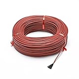 errorpot Cable Calefactor de Fibra de Carbono de Caucho de Silicona de 12 k 33 ohmios Cable Calefactor infrarrojo calefacción por Suelo de 5 V-220 V-15m