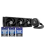 ARCTIC Liquid Freezer III 360 - Refrigeracion Liquida PC, AIO para CPU, Intel y AMD, Bomba eficiente controlada por PWM, Ventilador: 200–1800 RPM, LGA1851 y LGA1700 Contact Frame - Negro