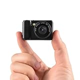 Andoer Mini cámara digital, cámara de fotos digital compacta de 1080P, batería integrada con flash de pantalla LCD, para niños, adolescentes, personas mayores, principiantes