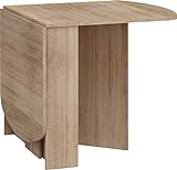 BIM Furniture Hommi Mini 2 - Mesa extensible (150 x 80 x 75 cm, ovalada, roble Sonoma)