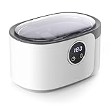 Limpiador Ultrasonidos 600ML Limpiador Ultrasonidos 50000 Hz, Limpiador Ultrasónico con 5 Modos de Tiempo y Pantalla Digital, Maquina Ultrasonidos Limpieza para Gafas, Joyas, Relojes