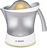 Bosch MCP3000 Exprimidor compacto, con regulador de grado de pulpa, 800 ml de capacidad, color blanco y naranja