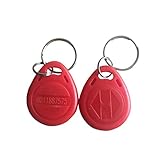 YARONGTECH proximidad Llavero RFID 125KHz Smart EM ID EM4100 sólo lectura rojo/gris/naranja/color negro/azul (Pack de 10)