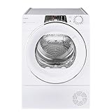 Candy RapidÓ ROE H9A3TCEX-S, Secadora de Condensación, 9KG, Bomba de Calor, Pantalla Smart Text, WiFi, App hOn, 14 Ciclos, 7 Rápidos, Cajón Condensación Easy Case de 5L, Inicio Diferido 24H, Blanco