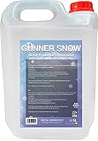 Gunner Smoke Líquido para Máquina de Nieve, 5 Litros, Máxima Eficiencia, Ecológico, Seguro, Sin Restos, Ideal para Eventos, Fiestas, Decoraciones Navideñas, 5L