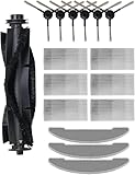 Vexilar Accesorios Repuestos para Robot Aspirador y Fregasuelos W11, 1 Cepillo Principal, 6 Cepillos Laterales, 6 Filtros HEPA, 3 Paños para Fregona